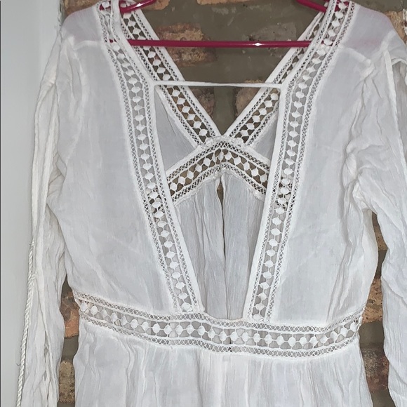 White Swimsuit Cover Up - Picture 3 of 3